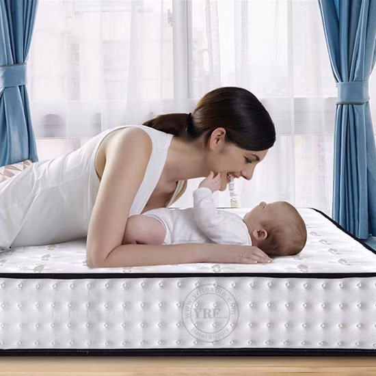 Hotel Bedroom Bed Mattress Single 12 Inch Coconut Fiber Hybrid Innerspring Relatively Hard