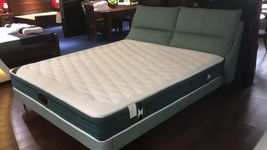 Matelas durs à ressorts ensachés en mousse à mémoire de forme King Size