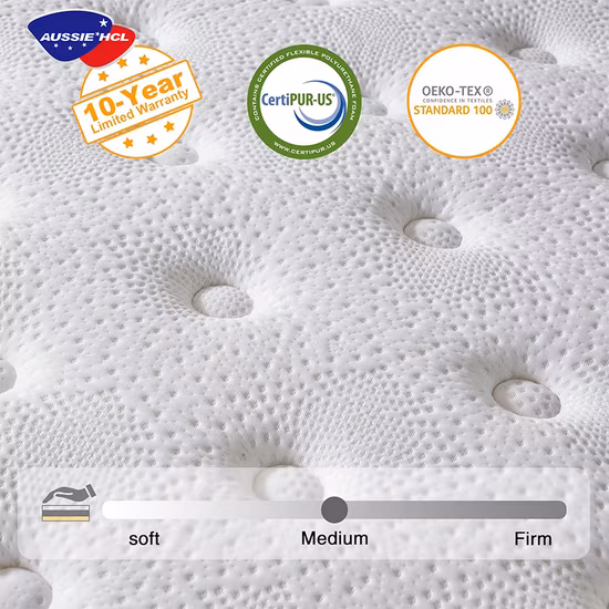 Fournisseur de lit King en mousse dure, ensembles de matelas à ressorts ensachés en mousse